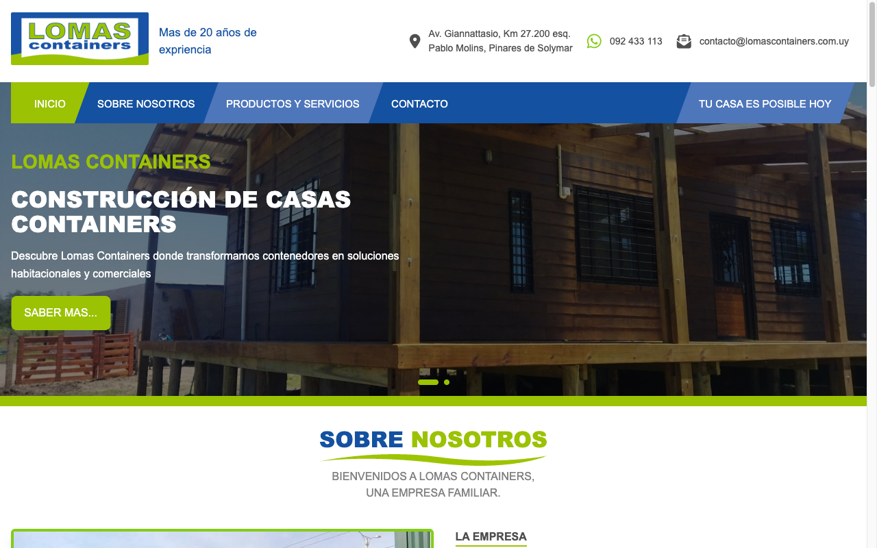 Lomas Containers - Desktop